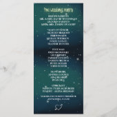 Celestial Mason Jar Firefly Wedding Programs Programm (Rückseite)