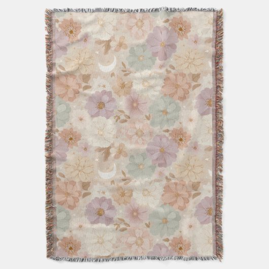 Celestial Meadow Floral Decke (Vorderseite Vertikal)