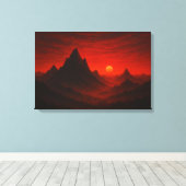 Celestial Meadow Nightscape Leinwanddruck (Insitu (Holzboden))