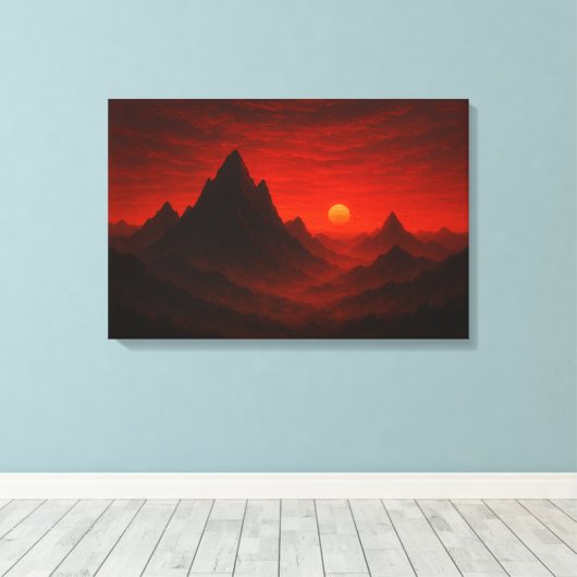 Celestial Meadow Nightscape Leinwanddruck (Insitu (Holzboden))