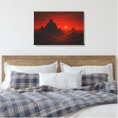 Celestial Meadow Nightscape Leinwanddruck (Insitu (Schlafzimmer))