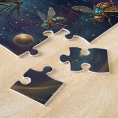 Celestial Mechanical Galaxy Art Steampunk Space  Puzzle (Seite)