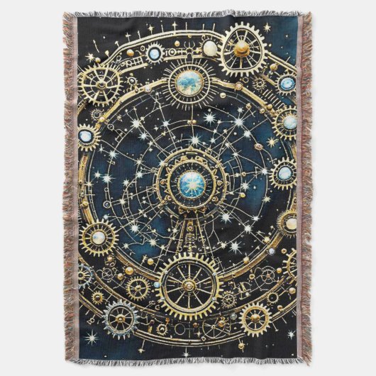 Celestial Mechanism Kosmische Kunst Decke (Vorderseite Vertikal)