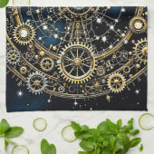 Celestial Mechanism Kosmische Kunst Geschirrtuch (Gefaltet)