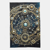 Celestial Mechanism Kosmische Kunst Geschirrtuch (Vertikal)