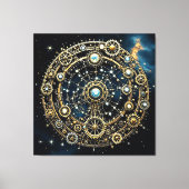 Celestial Mechanism Kosmische Kunst Leinwanddruck (Vorderseite)