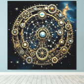 Celestial Mechanism Kosmische Kunst Leinwanddruck (Insitu (Holzboden))