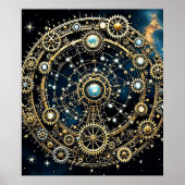 Celestial Mechanism Kosmische Kunst Poster (Vorne)