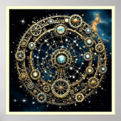 Celestial Mechanism Kosmische Kunst Poster (Vorne)
