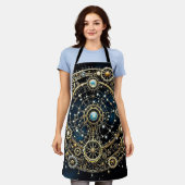 Celestial Mechanism Kosmische Kunst Schürze (Getragen)