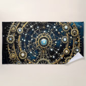 Celestial Mechanism Kosmische Kunst Strandtuch (Vorderseite)