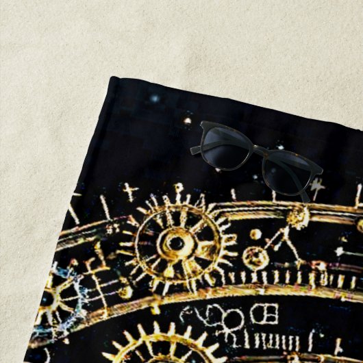 Celestial Mechanism Kosmische Kunst Strandtuch (Beispiel)
