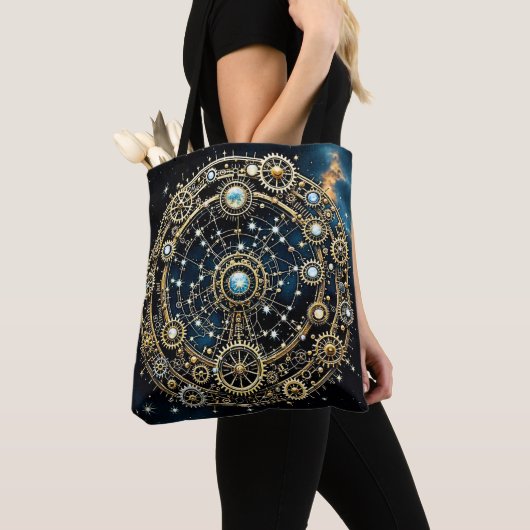 Celestial Mechanism Kosmische Kunst Tasche (Von Nahem)
