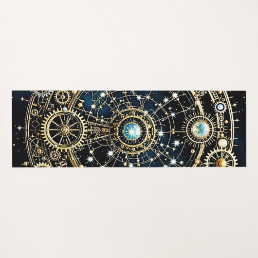 Celestial Mechanism Kosmische Kunst Yogamatte (Rückseite (Horizontal))