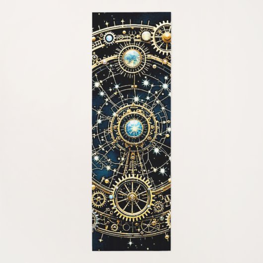 Celestial Mechanism Kosmische Kunst Yogamatte (Rückseite)