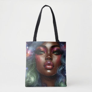 Celestial Melanin Magic Tote Bag Tasche