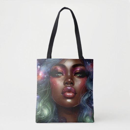Celestial Melanin Magic Tote Bag Tasche (Vorderseite)