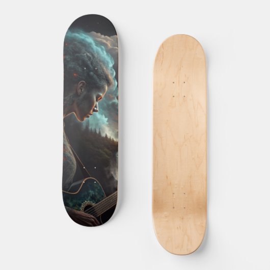Celestial Melodies" Skateboard Deck (Vorderseite)