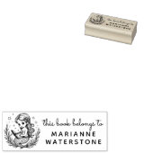 Celestial Mermaid Reader Ex Libris Stamp Gummistempel (Stempel)