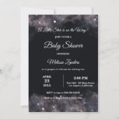 Celestial Midnight Baby Shower Baby Boy Watercolor Einladung (Vorderseite)