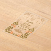 Celestial Midnight Black Stars Wedding Acryleinladungen (Ablage )