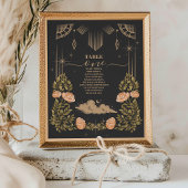 Celestial Midnight Black Stars Wedding Tischnummer