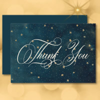Celestial Midnight Blue Crescent Moon Wedding