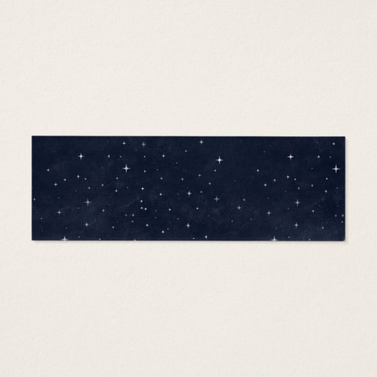 Celestial Midnight Blue Silver Wedding Website (Rückseite)