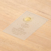 Celestial Midnight Moon Wedding Acryleinladungen (Ablage )