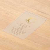 Celestial Midnight Stars Wedding Acryleinladungen (Ablage )