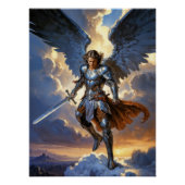 Celestial Might Archangel Michael Poster (Vorderseite)