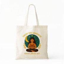 Celestial Mindfulness Moon Tote Tag