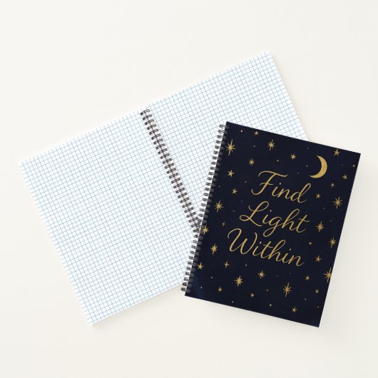 Celestial Minimalistisch Journal - Elegante Sterne Notizblock (Innenseite)