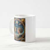 Celestial Mirror Goddesses Cosmic Kaffeetasse (Vorderseite Links)