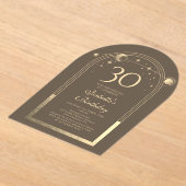 Celestial Mocha Gold Sun Moon Stars 30. Acryleinladungen (Ablage )