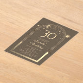 Celestial Mocha Gold Sun Moon Stars 30. Acryleinladungen (Ablage )