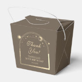 Celestial Mocha Gold Sun Moon Stars 30. Geschenkschachtel (Rückseite)