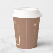 Celestial Mocha Gold Sun Moon Stars 30. Pappbecher (Rechts)