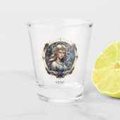 Celestial Modern Astrologie Symbol Fantasy Virgo Schnapsglas (Vorderseite)