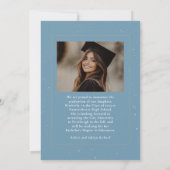 Celestial Modern Graduate Foto Abschluss Ankündigung (Rückseite)