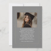 Celestial Modern Graduate Foto Abschluss Ankündigung (Rückseite)