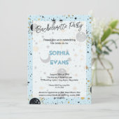 Celestial Modern Wedding Junggeselinnen-Abschied Einladung (Stehend Vorderseite)