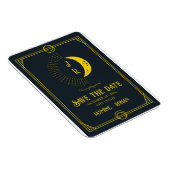 Celestial monogram Tarot gothic Save the Date Magnet (Rechte Seite)