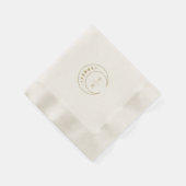 Celestial Monogram Wedding Paper Napkin Serviette (Ecke)