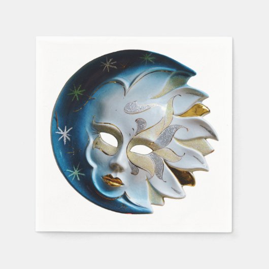 Celestial Moon and Mask Serviette (Vorderseite)