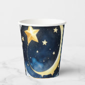 Celestial Moon and Stars Baby Dusche Pappbecher (Vorderseite)