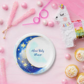 Celestial Moon and Stars Baby Dusche Pappteller (Party)