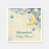 Celestial Moon and Stars Baby Dusche Serviette (Vorderseite)