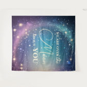 Celestial Moon and Stars Baby Dusche Wandteppich (Vorderseite (Horizontal))