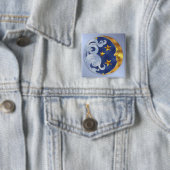 Celestial Moon and Stars Button (Beispiel)